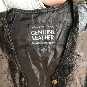 Leather vest